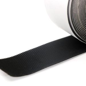 Black And White Molded Hook And Loop Non Pilling Hook And Loop Fastener