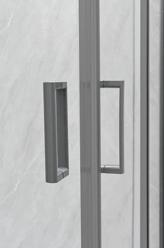 Sliding Opening European Shower Enclosure With Alum Frame And 5/6mm Tempered Glass