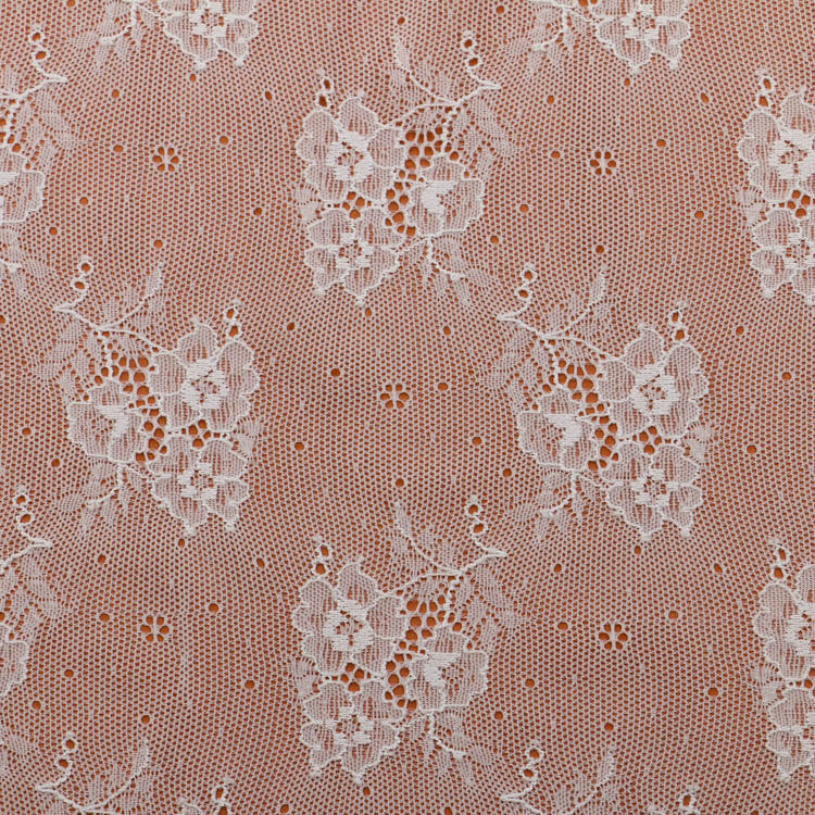 Garment Accessories Diy Stretch French Lace Fabric Ivory Color
