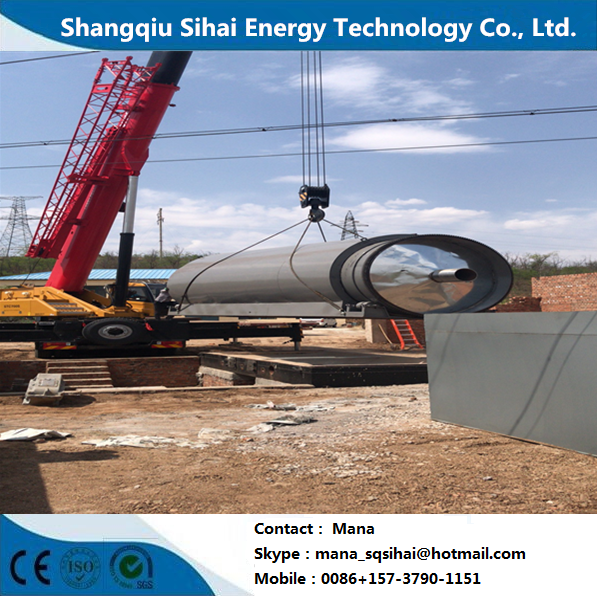 8-10 Tons Daily Processing Capacity Rubber Pyrolysis Machine for Recycling Waste Tires