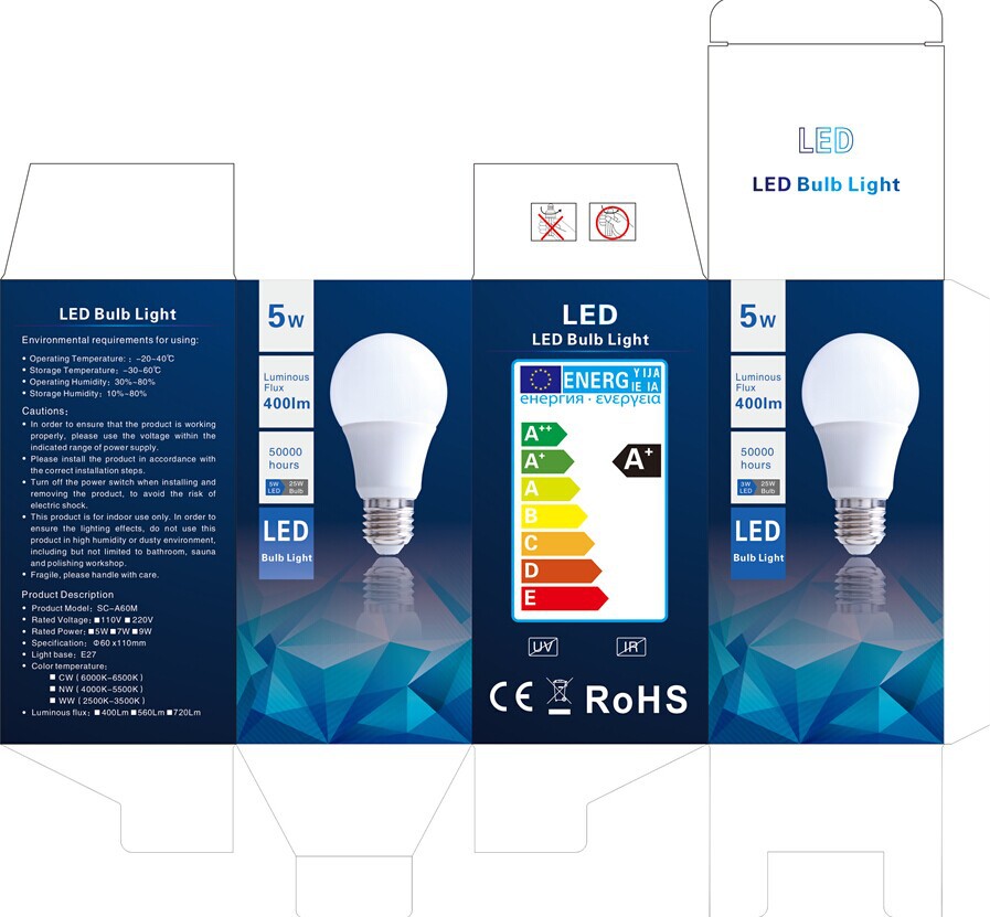 7W led bulb E14 E27 B22 China led light bulbs