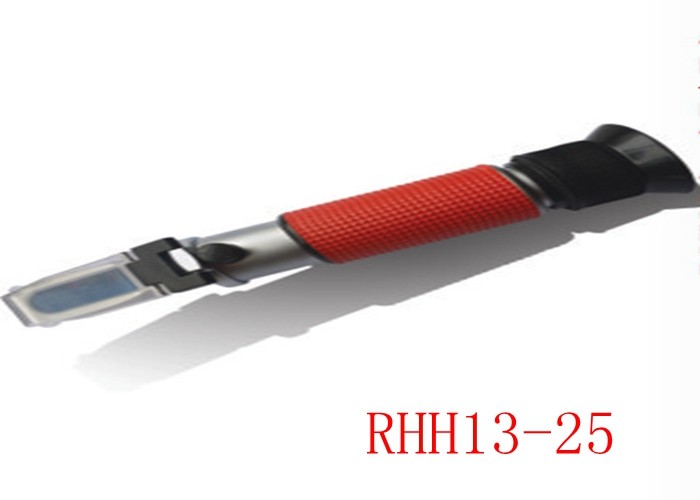 RHH13-25 Hand Held Refractometer , Sugar Brix Refractometer German Optical Glass