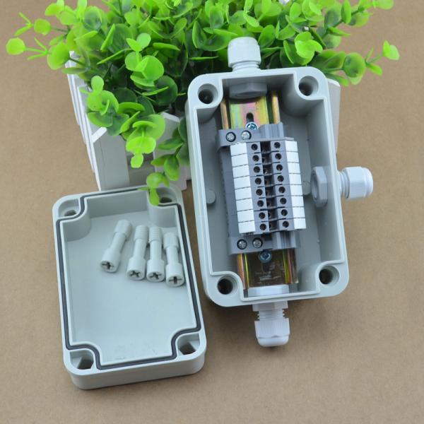 IP65 Waterproof Cable Junction Box 80*130*70mm 3 ways UK2.5B Din Rail Terminal