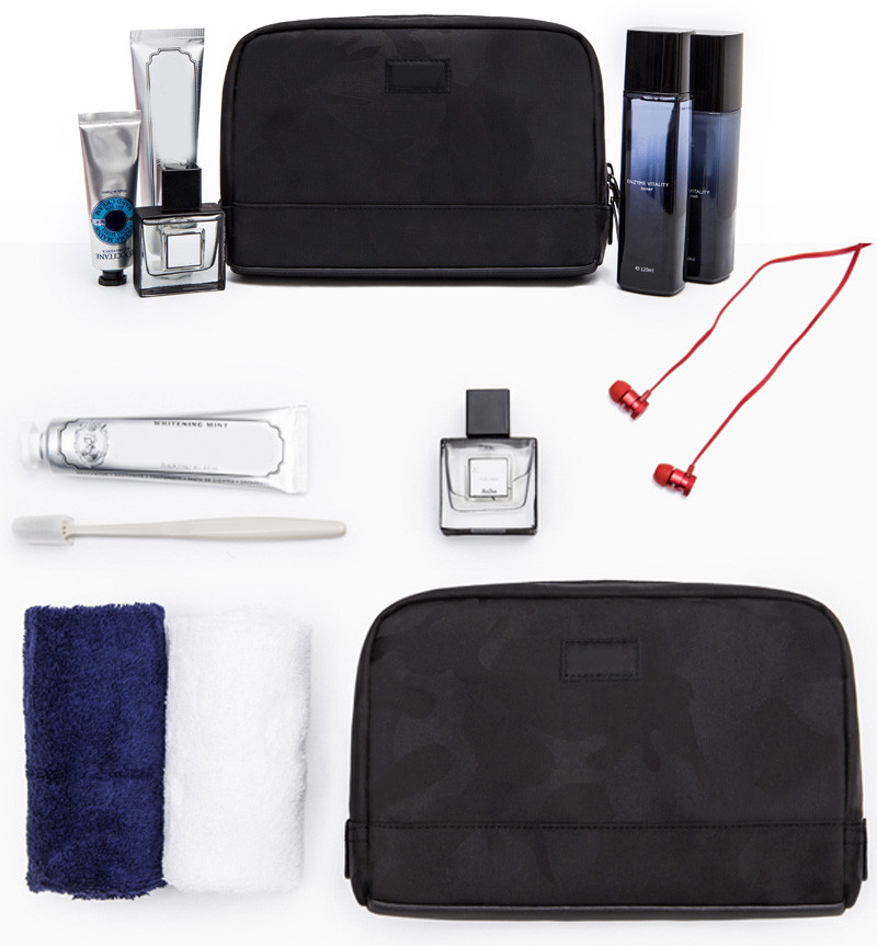 Mens Cheap Blank Label Large Wash Makeup Bag Gym Travel Daily Use