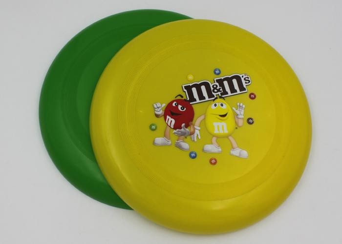 Dog Toy PP Plastic Frisbee For Promotion , Round Shaped 23cm Flying Disk