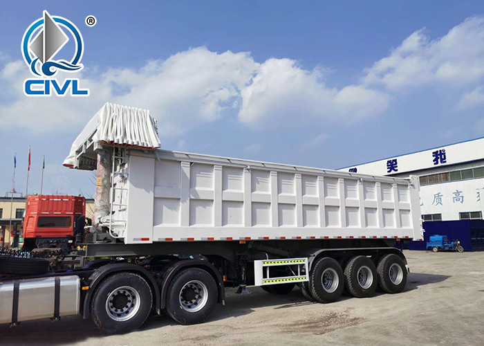 High-tensile Steel T700 Vietnam Semi Trailer Trucks 25m3 Dump Truck Trailer