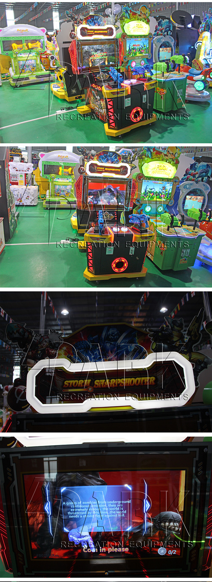Theater 100W Video Game Shooting Arcade Machines