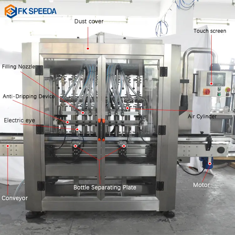 Electric Driven Automatic Liquor Vinegar Liquid Filling Machine for Chemical Industry