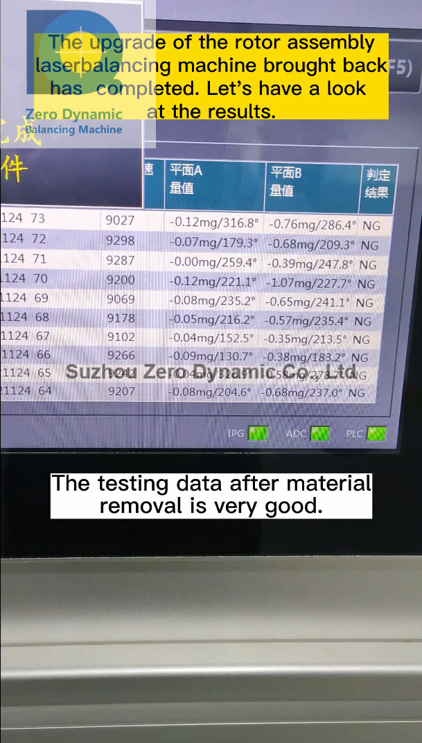 High Speed Laser Automatic Balancing Machine