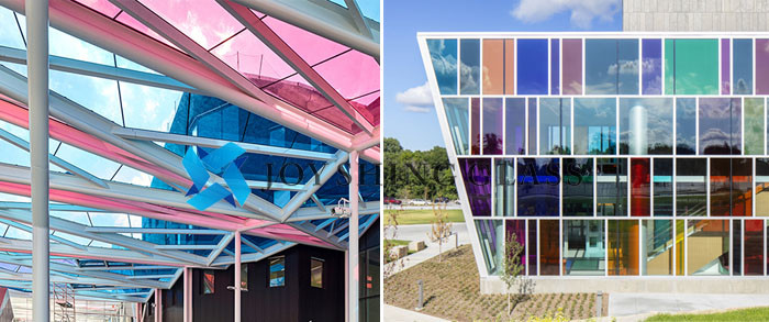 Application of Red Laminated Glass