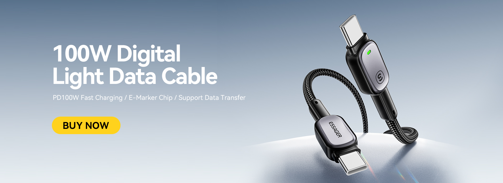 ESSAGER ES-X66 Series 60W 100W USB C to USB C Cable