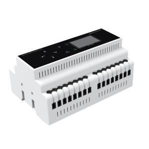  LCD Display Screen Lighting Control Module RS 485 DIN Rail Automation Processor Manufactures