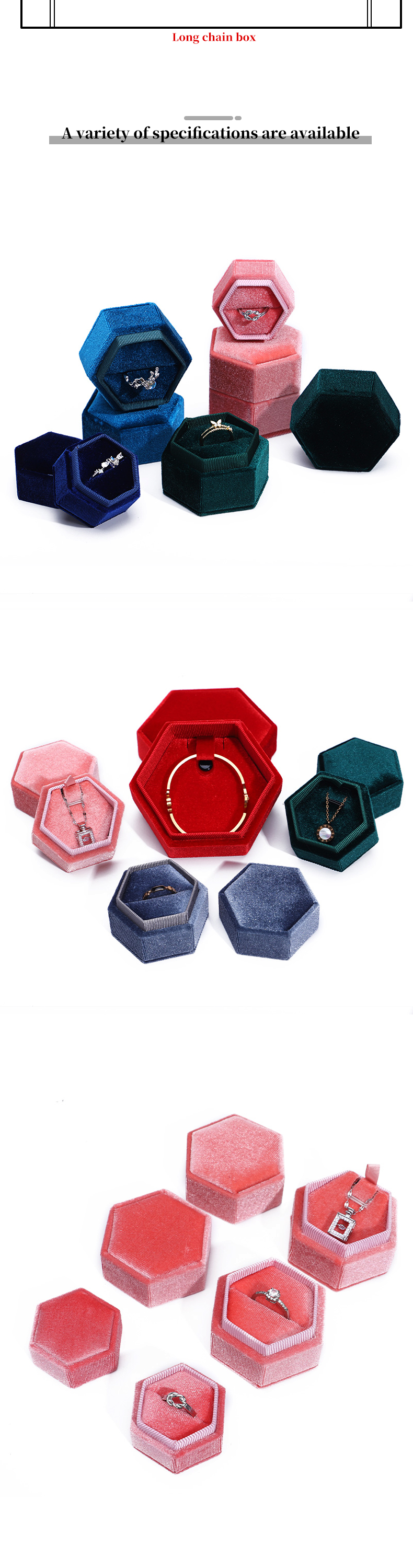 Velvet Travel Ring Box for Customized Jewelry Packaging and Wedding Rings
