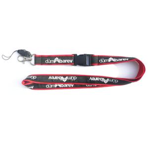 Double layer jacquard logo lanyards, jacquard label overlaid lanyard,