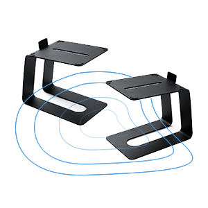 Professional Metal/Aluminum Non-folding Rack for White Studio Monitor Speaker Stands
