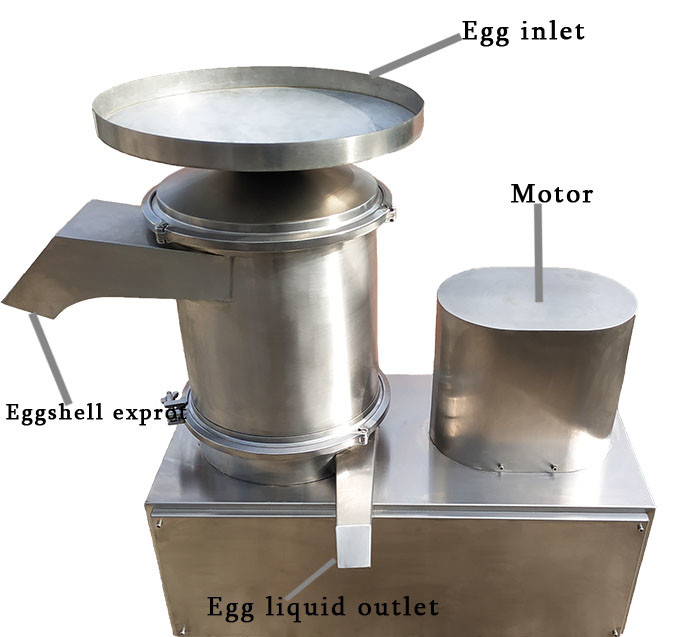 Centrifugal Liquid Egg Beating Machine Duck Commercial Egg Cracker And Separator