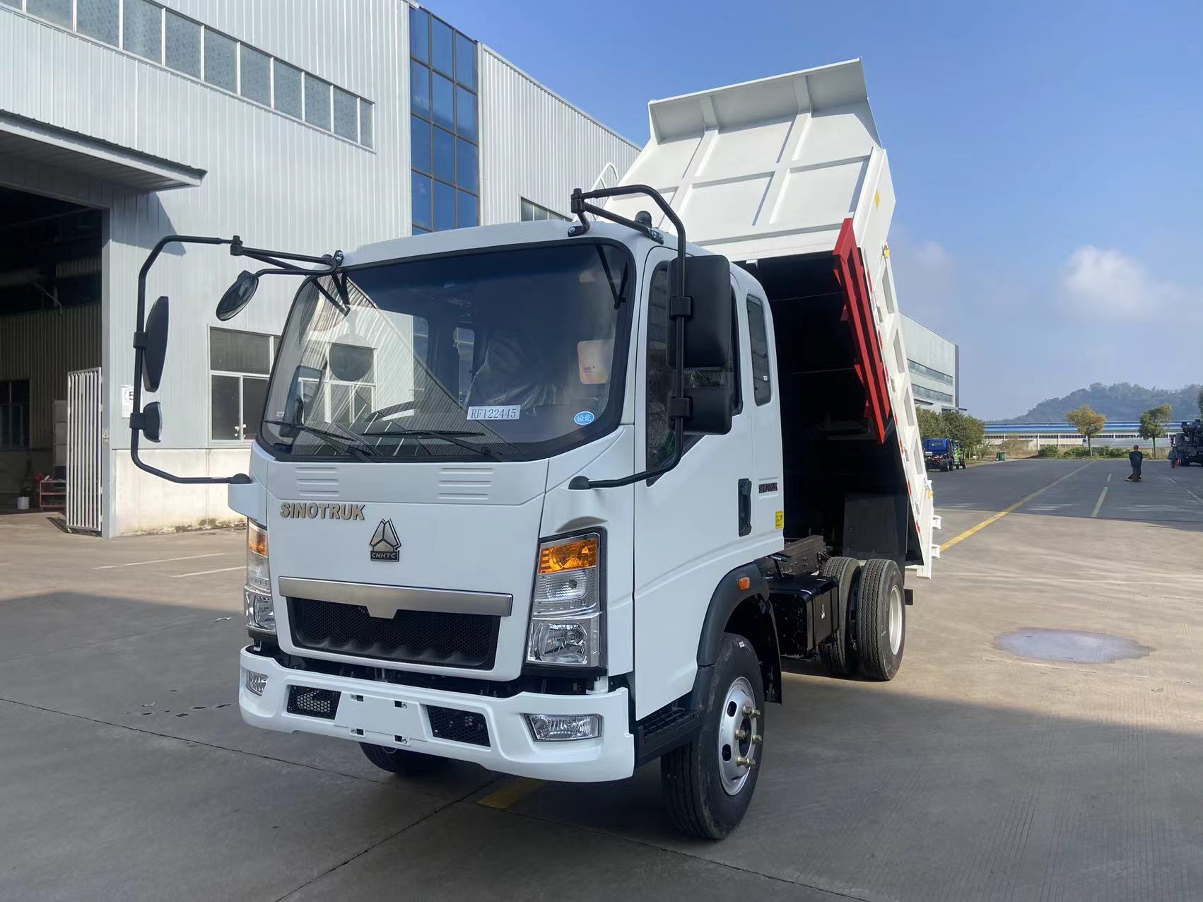 Sinotruck HOWO 5Tons Dump Truck 4X2 light truck small tipper truck left hand drive with factory price
