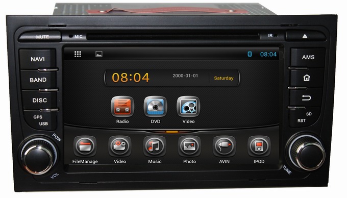 Android 4.2 car stereo for Audi A4 2003-2011 with gps system radio TV bluetooth OCB-7013C