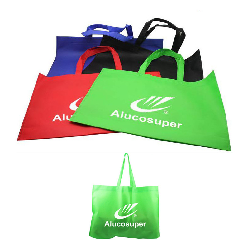 Promotional Non Woven Bag Colorful Supermarket Shopping Bags Logo Customized