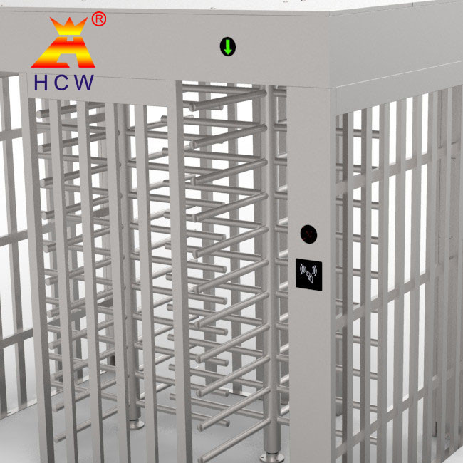 600mm Full Height Turnstile Gate For Construction Site Railway Station Community