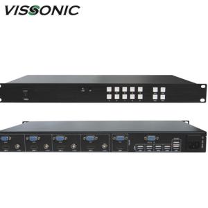  4x1 Multi Viewer Video Scaler Switcher With KVM Control For Video / Animation Manufactures