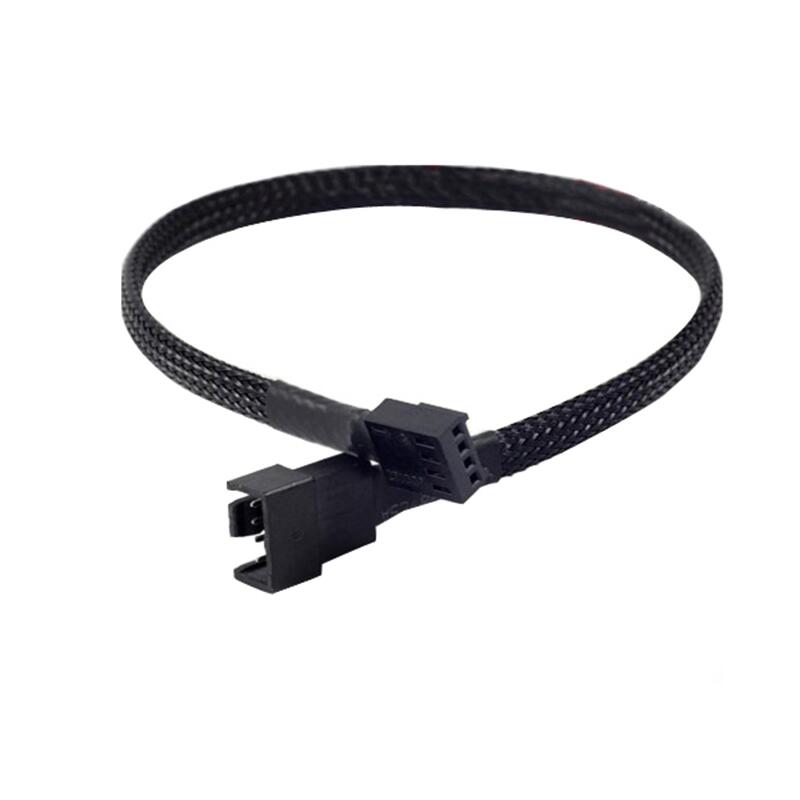 4-Pin PWM to Dual PWM Sleeved Computer Case Fan Power Adapter Cable