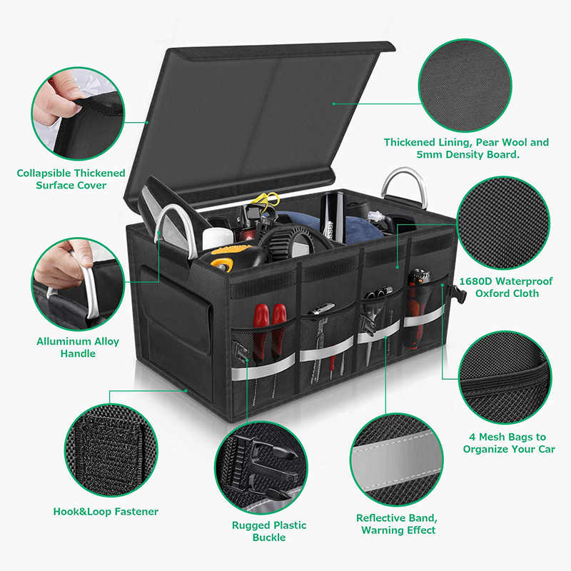 Customized your own design car trunk organizer heavy duty