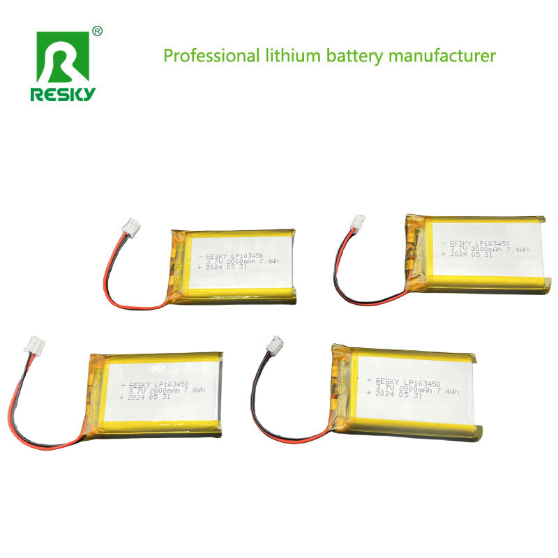 303450 Li Polymer Battery Pack 7.4V 500mAh For Emergency Lighting