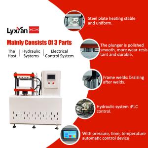 Rubber Testing Machine Water Cooled Electric Flat Plate Press Vulcanizer