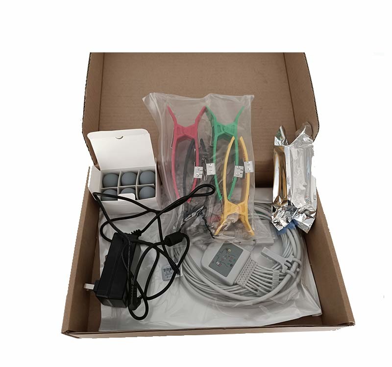 Handheld 3 Channel 12 Lead ECG Machine With 7'' Color Touch Screen