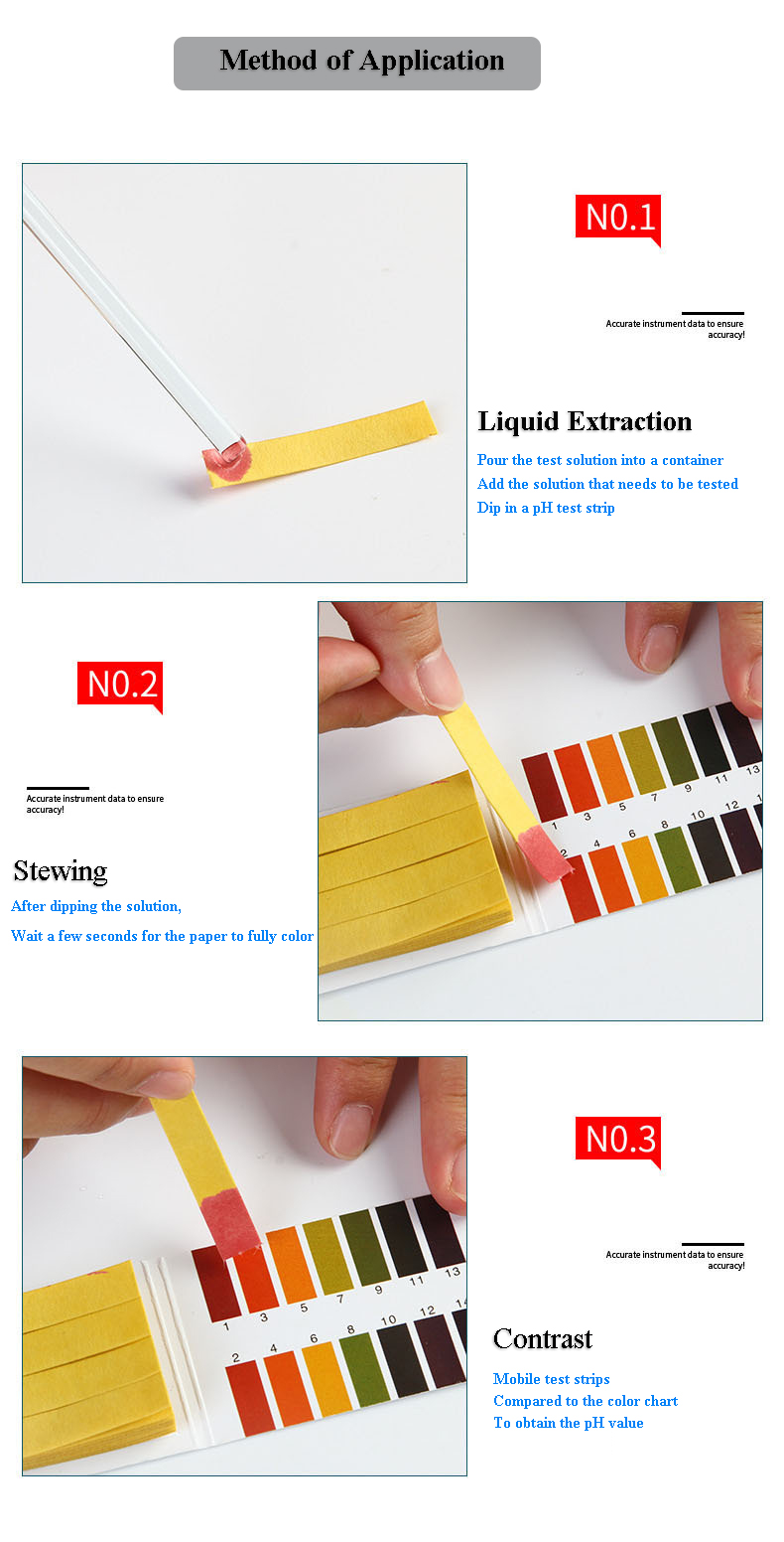 PH Test Paper for Enzyme Amniotic Fluid Saliva Urine Water and Cosmetics Feature 2 4-6