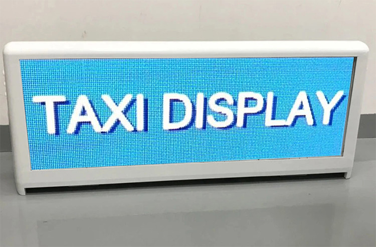 P5 Wireless Taxi Top LED Display 6500cd/sqm Hongwei Car Display Banner SMD1921