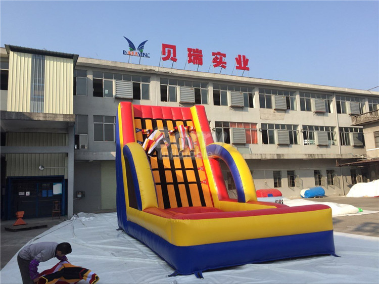 Exciting Inflatable Interactive Games , Commercial Grade Inflatable Sticky Wall