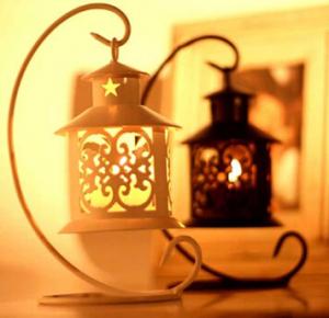 China iron-candle-holder Romantic wedding gift yard decor wedding light table lamp on sale