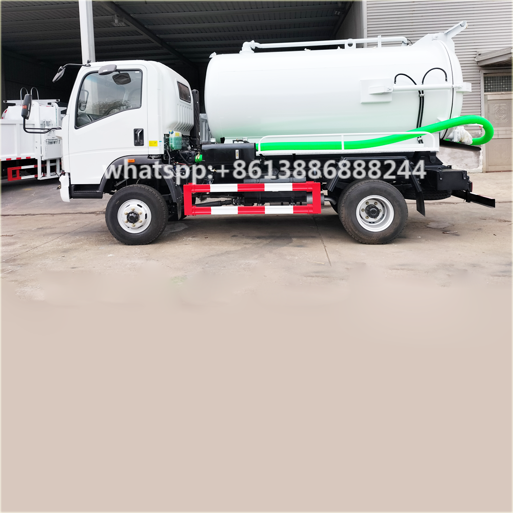 SINI Homan 6000 Liters 4wd Truck High-pressure Cleaning Truck Suction Sewage Truck Vacuum tank