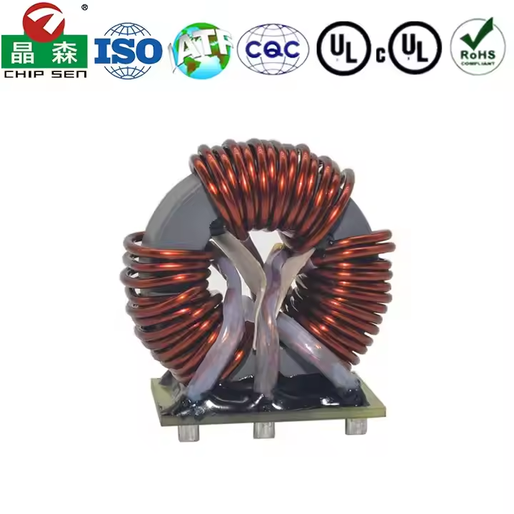 Rated Power 5-5000W 200uh 100a Toroidal Power Chip Inductor Magnetic Core Common Mode Choke High Current Toroidal Inductor