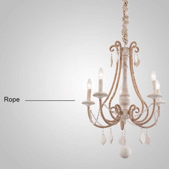 Reclaimed wood and metal chandelier （WH-CI-32)