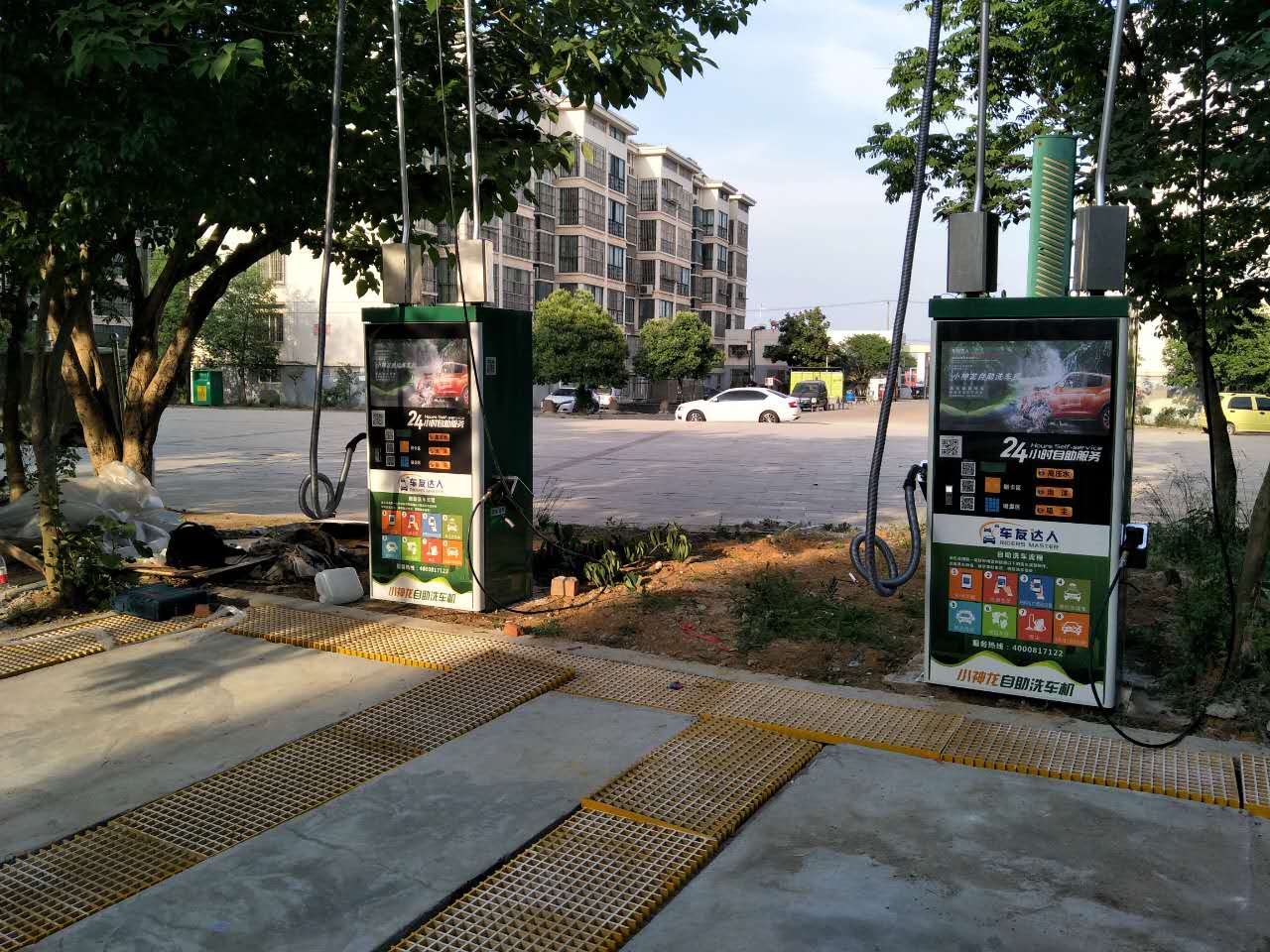 Coin Operated Self Service Car Wash Equipment Height Of Swing Arm 3000MM