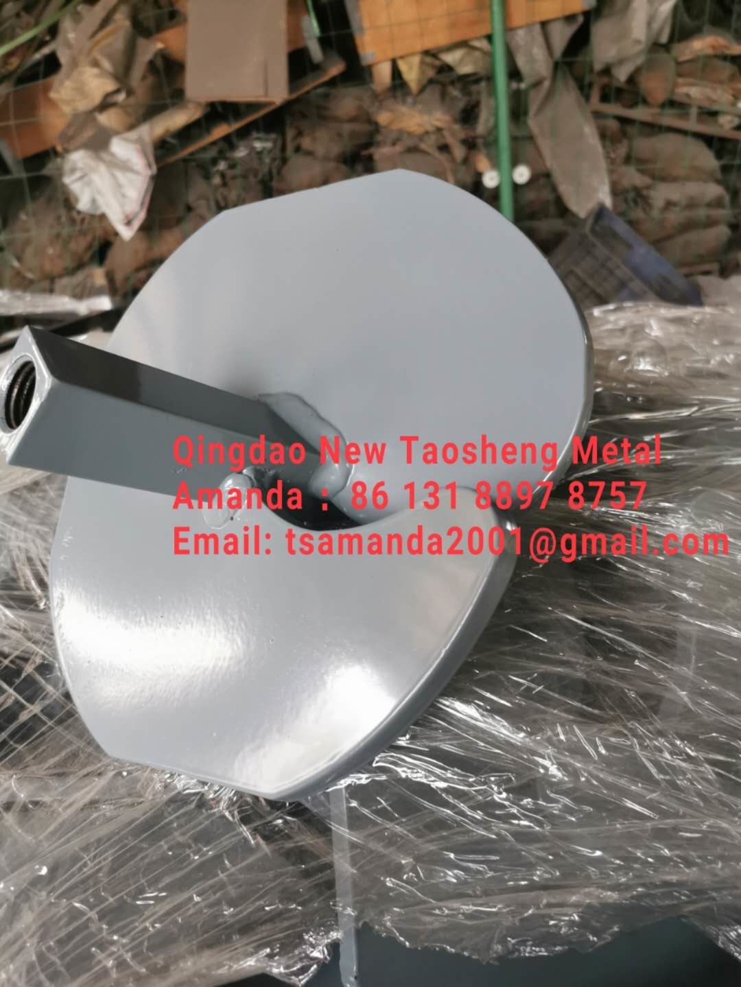 Greenhouse 76MM Q235 Galvanized Steel Ground Screw Piles