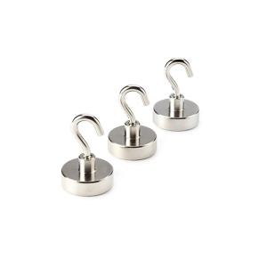 China NdFeB Neodymium Magnet Hooks Nickel Coating Strong Hook Magnets on sale