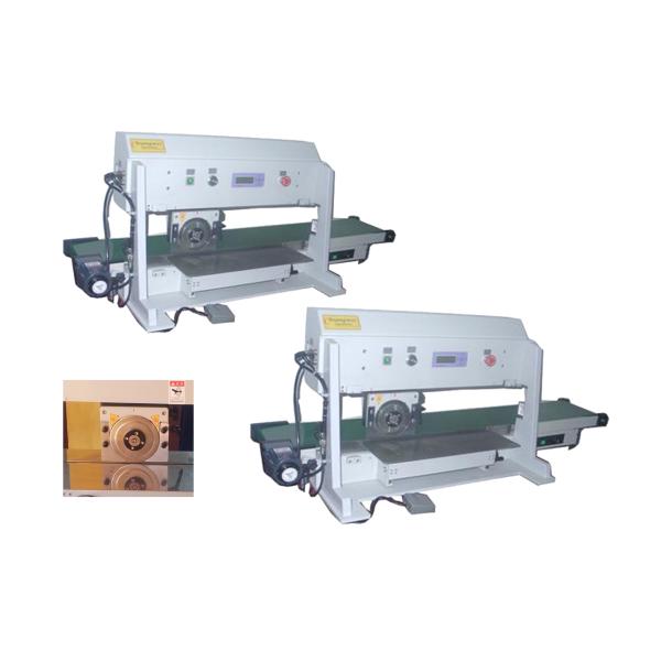 High Efficiency Pcb Depaneling Machine, Motorized Pcb Separation With Converoy,