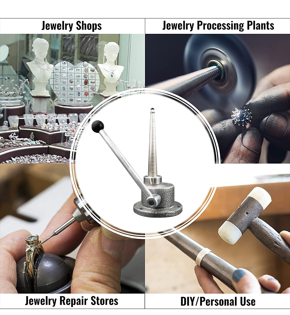 5KG Ring Stretcher And Reducer With US/JP/HK/EUR Size 1-14 Jewelry Repair