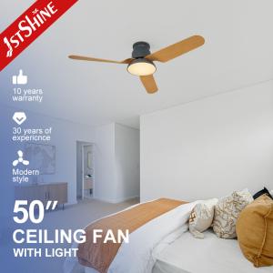 Dimmable 3 Color LED Ceiling Fan with 50" Blades and Energy Saving Flush Mount
