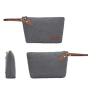 Buy cheap Durable Canvas Fashion Cosmetic Bag 27*17*7cm With Wear Resistant Zipper from wholesalers