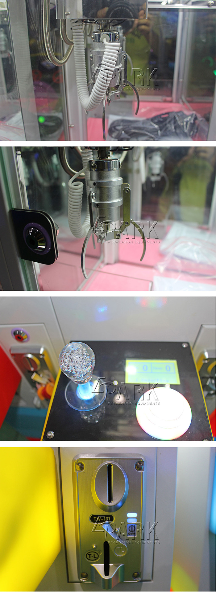 Gift Scratch Crane Claw Vending Machine / 1 Player Candy Grabber Machine