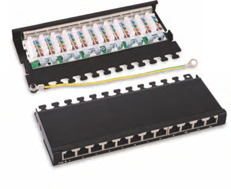 10shielded 12 ports patch panel.