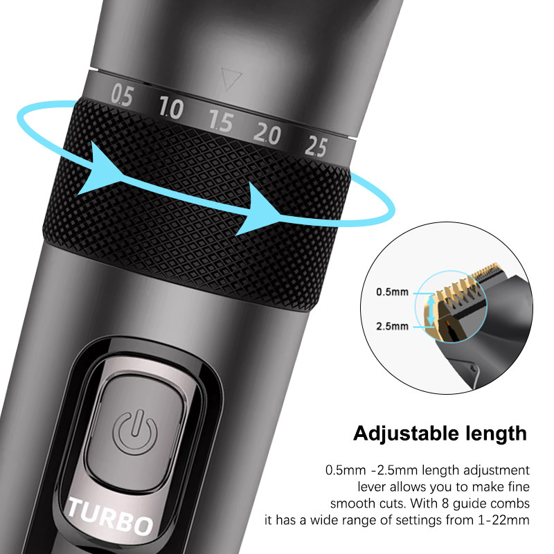 Household Cordless Hair Cutting Trimmers 61-90min With Stainless Steel Blade