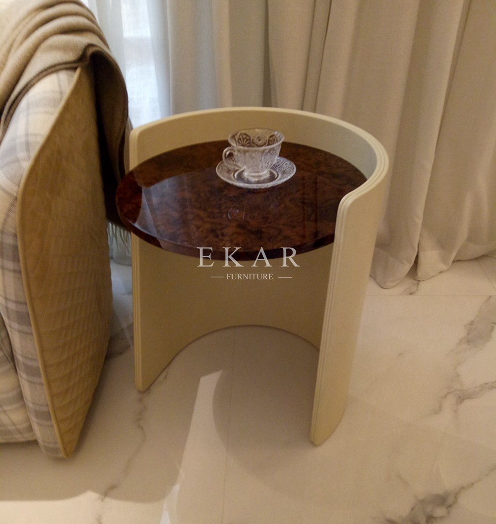 Square End Modern Living Room Wooden Side Coffee Table W006H6A