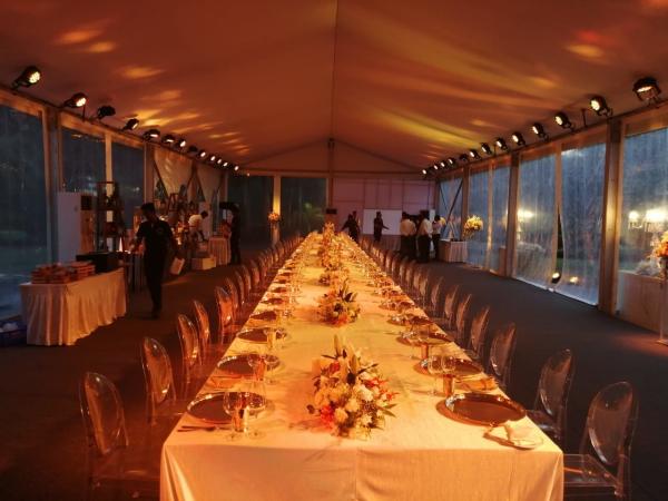 High Capacity Weather Resistant Outdoor Party Marquee Tent Aesthetically