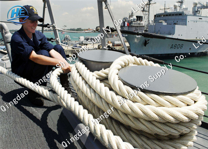 High Strength Marine Mooring Rope Powerful Marine Towing 12 Strand 6 - 160mm Diameter